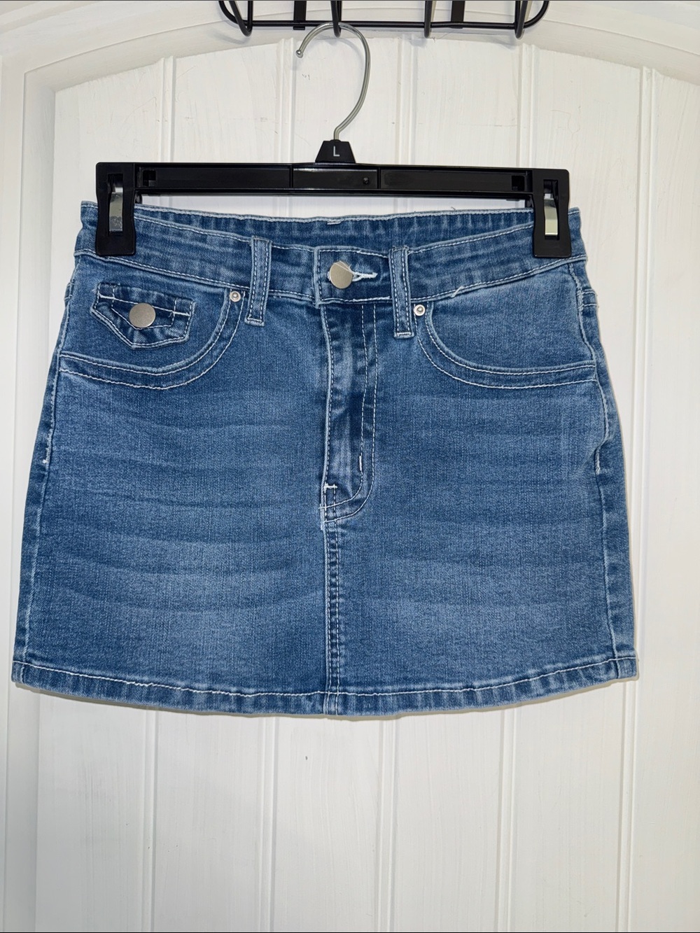 SHEIN Blue Denim Mini Skirt